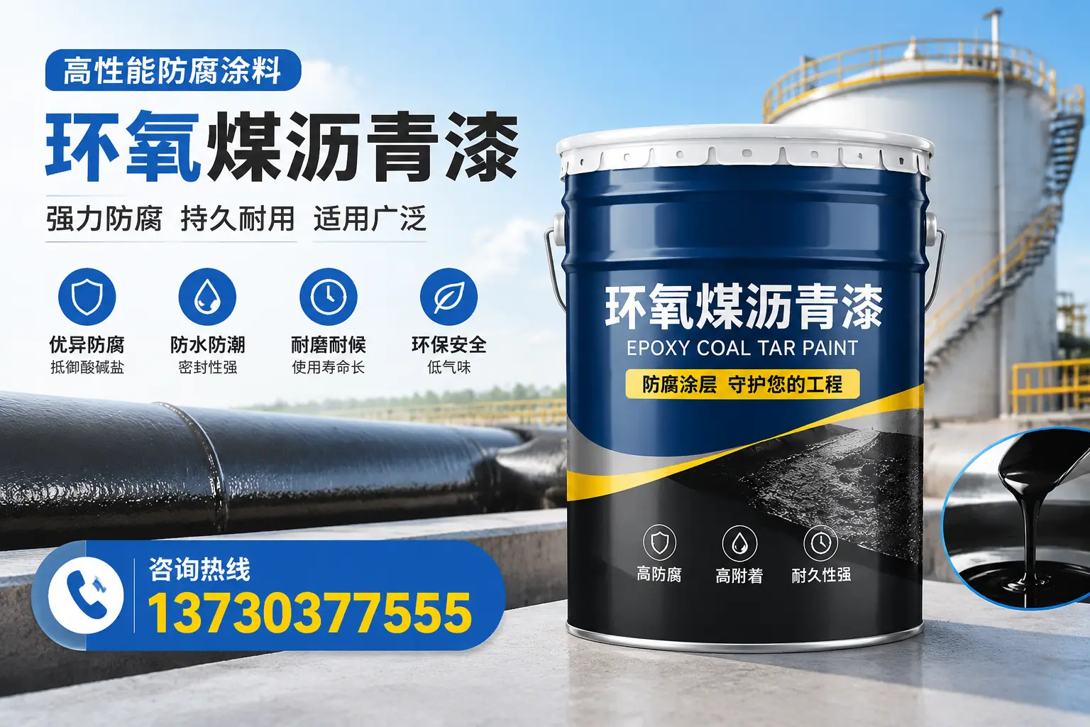 环氧煤沥青漆的耐久性分析，适合佳木斯的使用场景