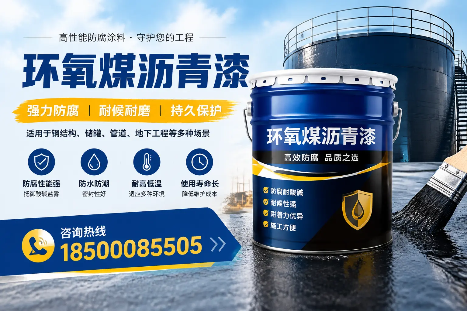 环氧煤沥青漆在工业中的应用，佳木斯企业的选择